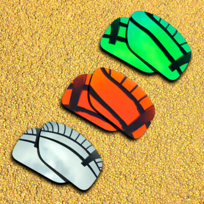 3 Pairs Lenses Replacement for-Costa Del Mar Rincon Polarized-Silver&Red&Green
