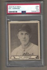 1940 Play Ball Baseball Cards 65