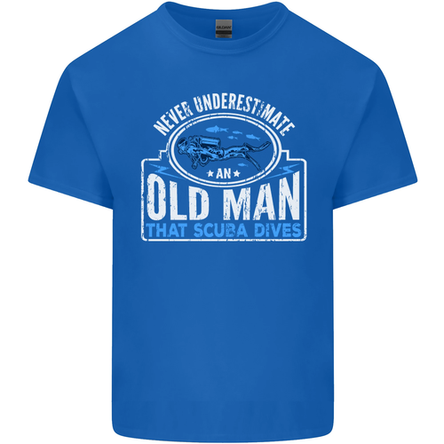 An Old Man That Scuba Dives Diver Diving Mens Cotton T-Shirt Tee Top - Picture 31 of 102