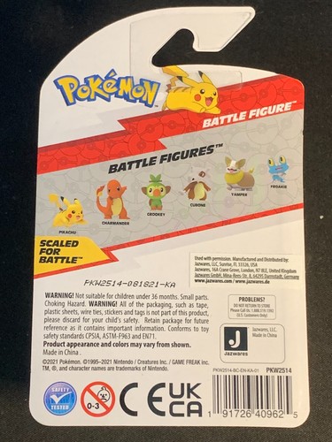 PIKACHU - POKEMON BATTLE FIGURE - 1.5"-2" BRAND NEW IN PACKAGE - Picture 2 of 2