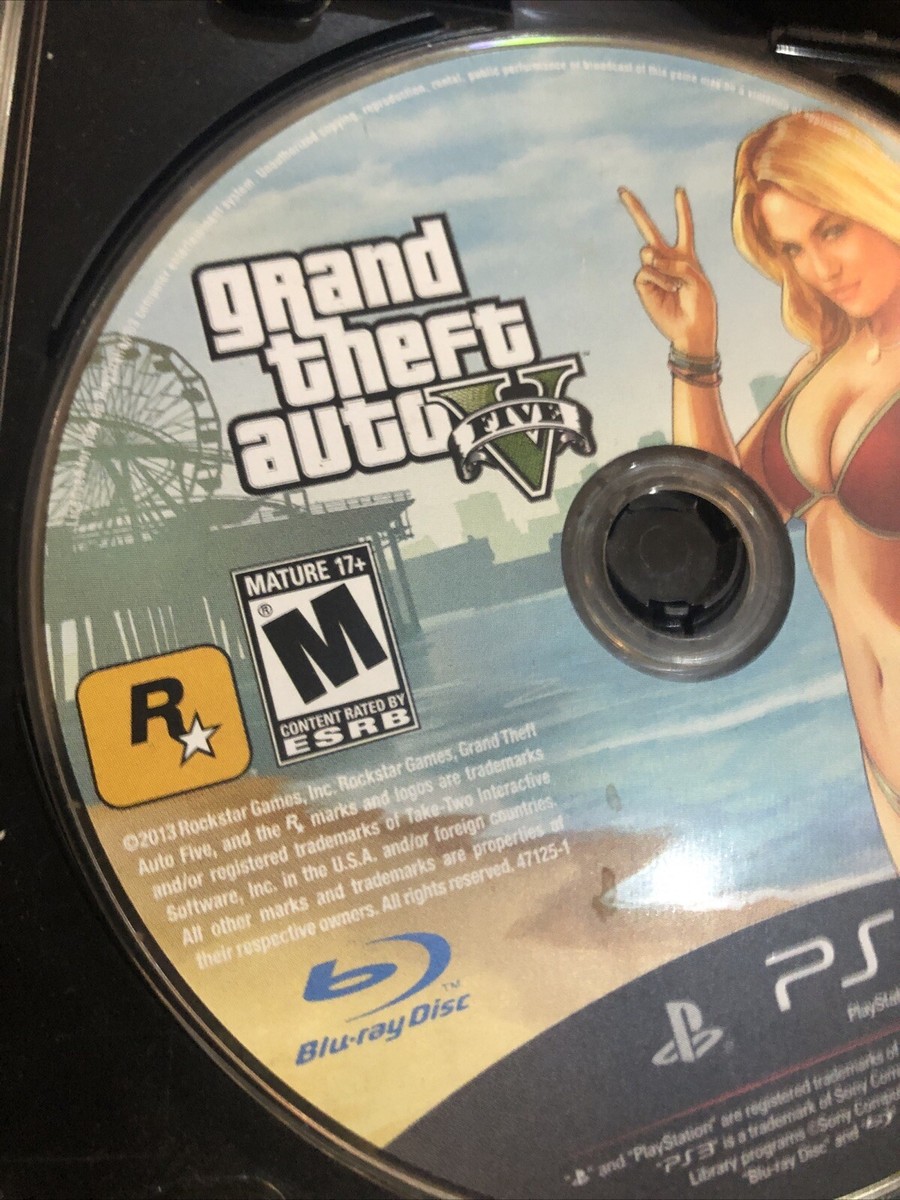 Grand Theft Auto V Five GTA 5 Sony Playstation 3 PS3 Disc Only