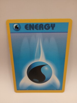 WATER ENERGY - 102/102 - Base Set - Pokemon Card - LP