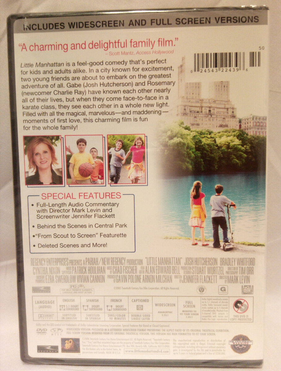 Little Manhattan DVD 2005 Cynthia Nixon Josh Hutcherson Drama