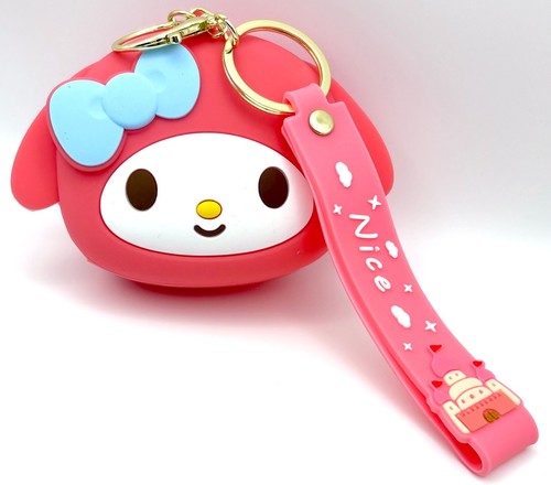 Sanrio Hello Kitty's Keroppi or My Melody Wristlet Coin Purse Keychain Bag Charm - Picture 8 of 24