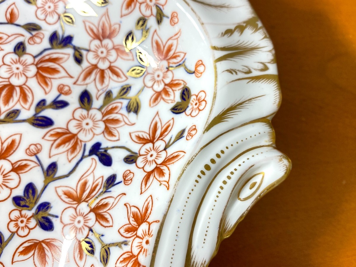 Ca.1877 Royal Crown Derby Imari shell form dish,