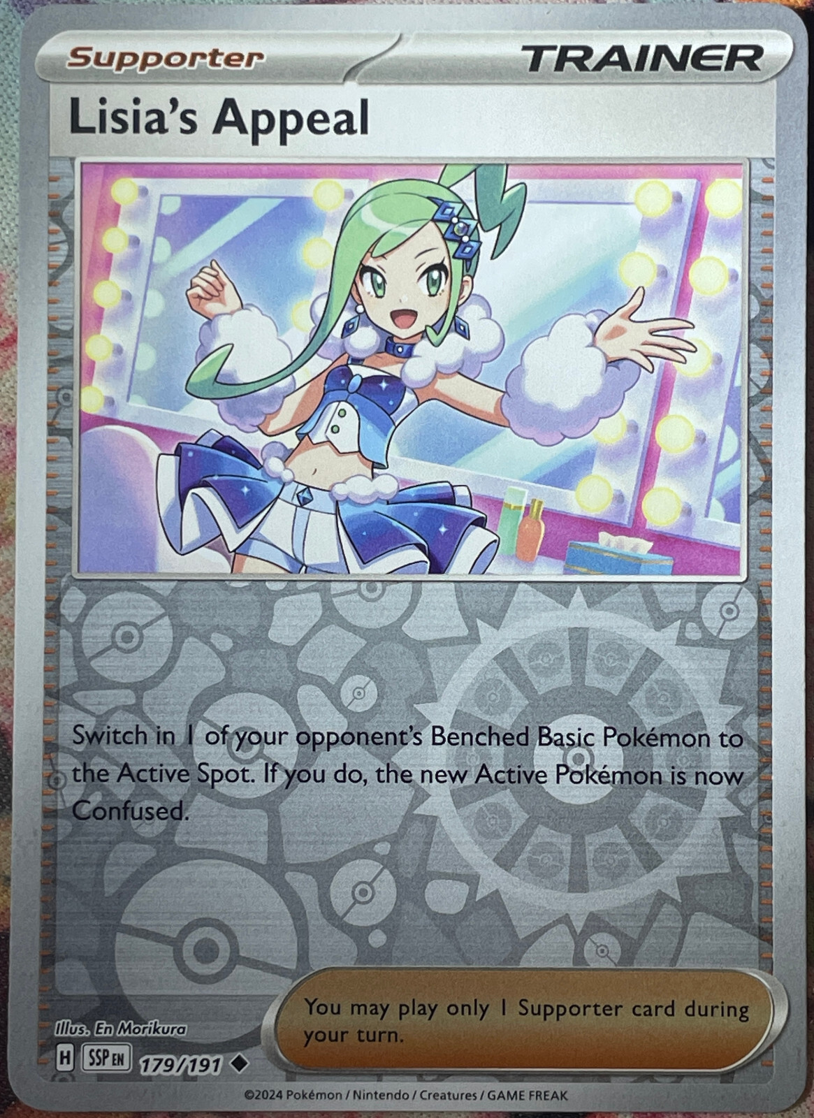Lisia's Appeal Reverse Holo - 179/191 - Surging Sparks Pokemon 2024