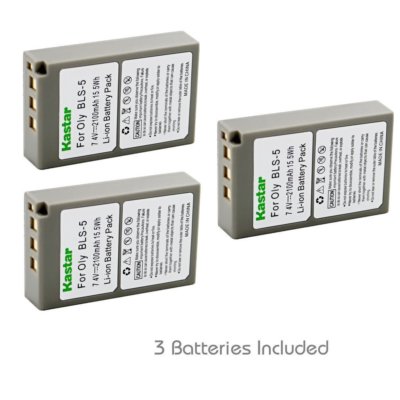 BLS-5 PS-BLS5 Battery for Olympus E-E-P1 PL8 E-PM1 E-PM2, Stylus 1, Stylus 1s 