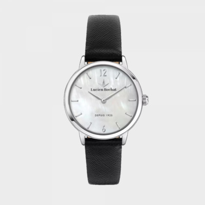 Watch Lucien Rochat Lady Lederarmband Zifferblatt Perlmutt Luxury Top Promo
