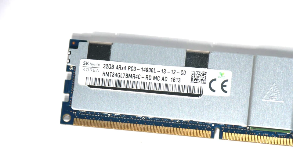 32GB PC3-14900L 1866MHz DDR3 ECC Server RAM DIMM with Heatsink (SK Hynix) - Image 2 of 3