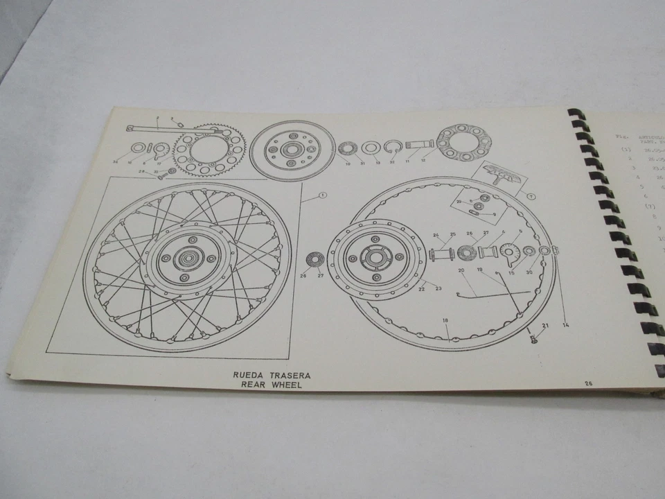 Bultaco Original Fábrica 1969 Matador Mk3 Piezas Catálogo Lista Libro Manual Foto 4 de 4