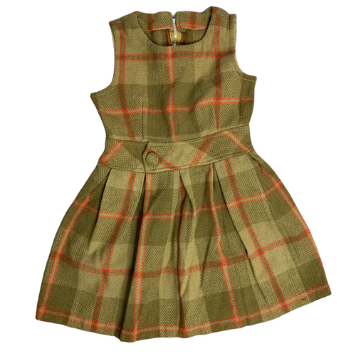 Vintage 60s Toddler Pinafore Dress 4T 