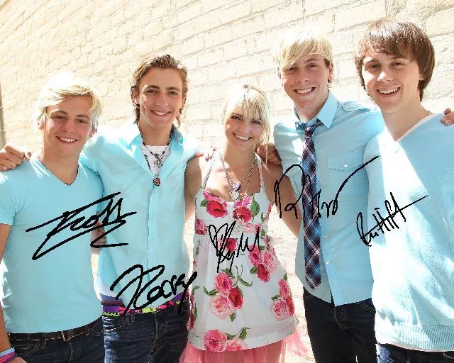 R5 Group Signed 8X10 Photo Rp Ross Rydel Riker Rocky Lynch Ellington  Ratliff | eBay