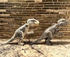 Jurassic World Indominus Rex White and Grey Dinosaur CUSTOM Lego Figure 75919  