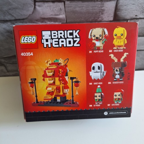 LEGO 40354 BRICKHEADZ DRAGON DANCE GUY SET BRAND NEW SEALED - Picture 2 of 2