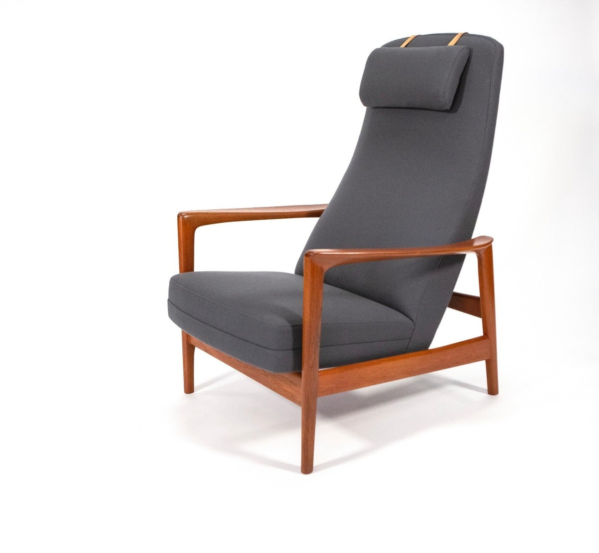 Folke Ohlsson teak 'Duxiesta' Adjustable Arm Chair by DUX - Sweden