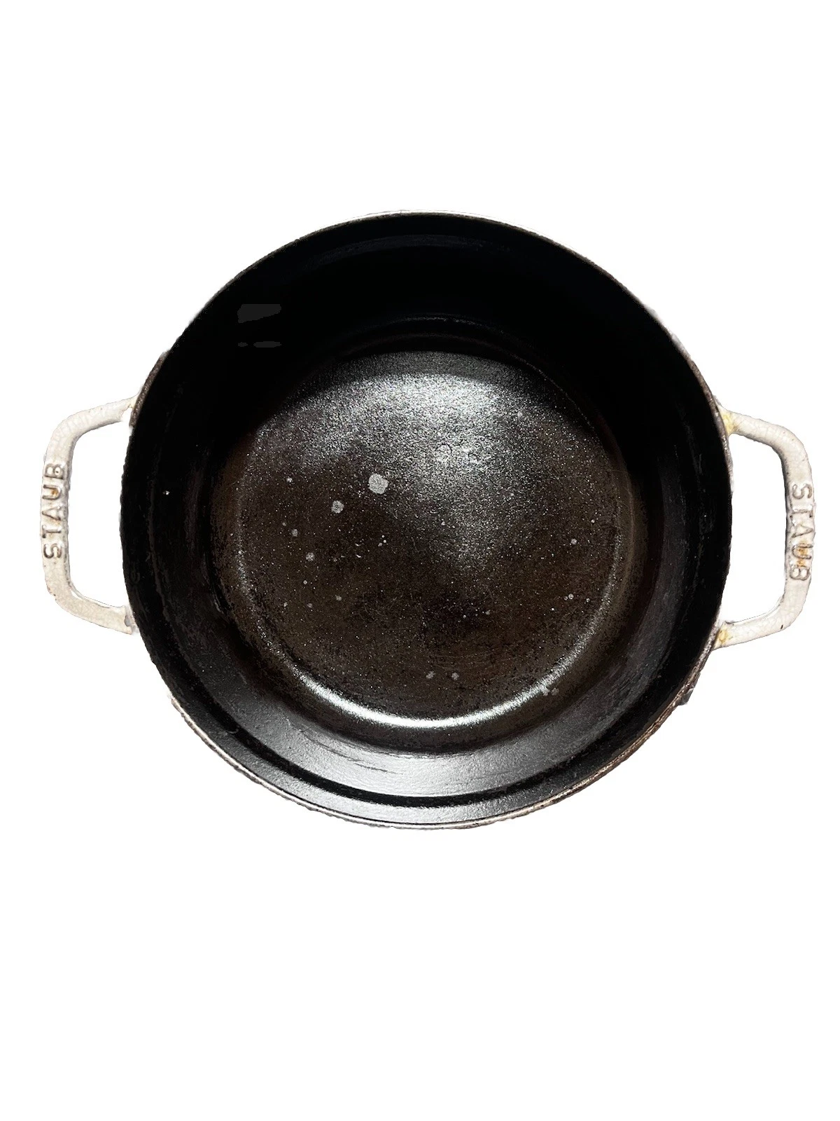 VTG STAUB #24 Cast Iron Dutch Oven La Cocotte Graphite Gray Made in France 4 Qt