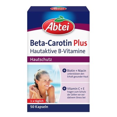 Beta Carotin Plus 50 Kapseln  Nährstoffkombination für Hautschutz und Hautpflege