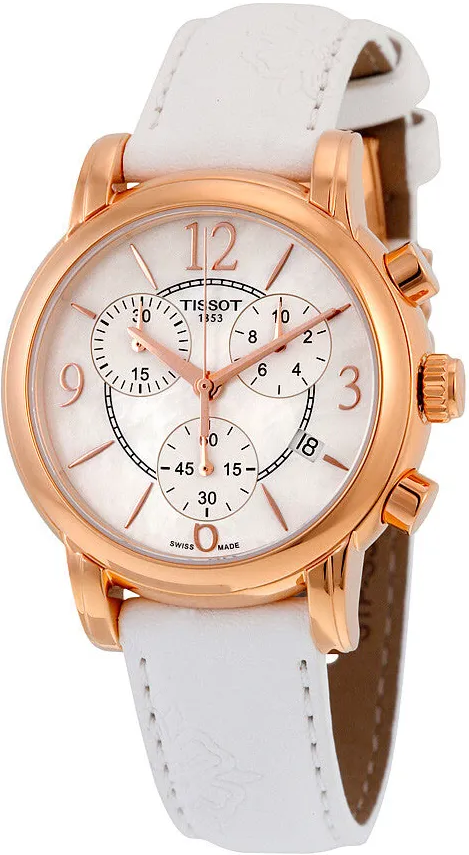Tissot T-Lady White Mother of Pearl Women's Watch - T050.217.37.117.00