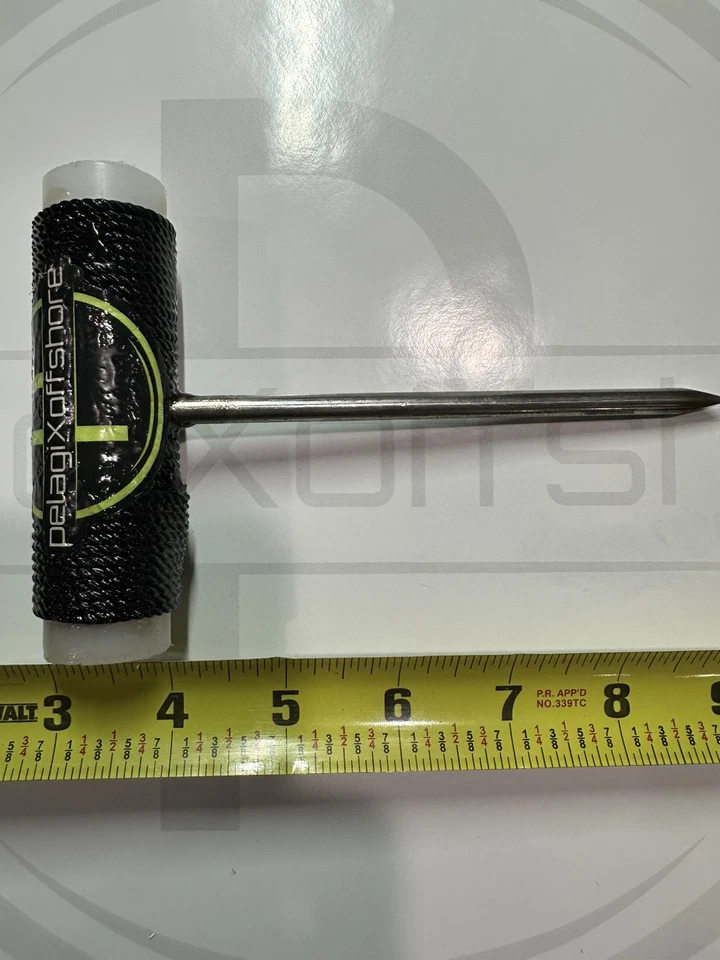 Punta de atún de 6""/acero inoxidable 316 con mango con cable de 4"" Foto 3 de 4