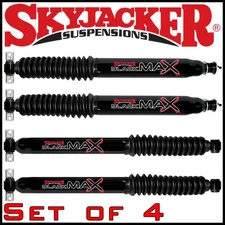 Skyjacker Black MAX Front & Rear Shocks Set for 1984-01 Jeep Cherokee 6-8" Lift