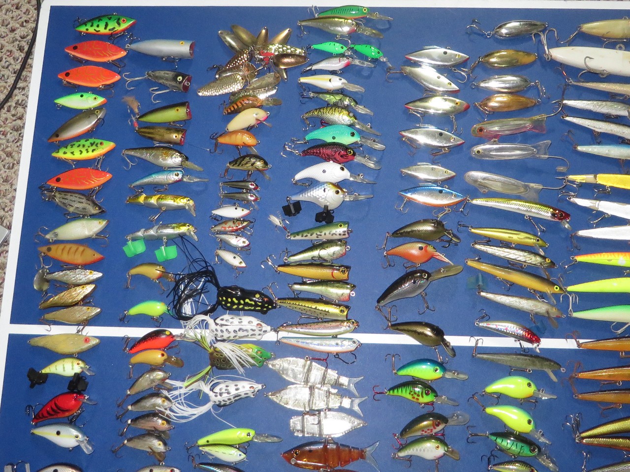 Huge Fishing Lure Lot over 250 Lures Rebel Rapala Berkley CC Creek - Image 5