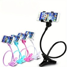 Universal Lazy Mobile Phone Gooseneck Stand Holder Flexible Bed Desk Table Clip