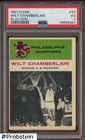 1961-62 Fleer In Action #47 Wilt Chamberlain Warriors RC Rookie HOF PSA 3 VG