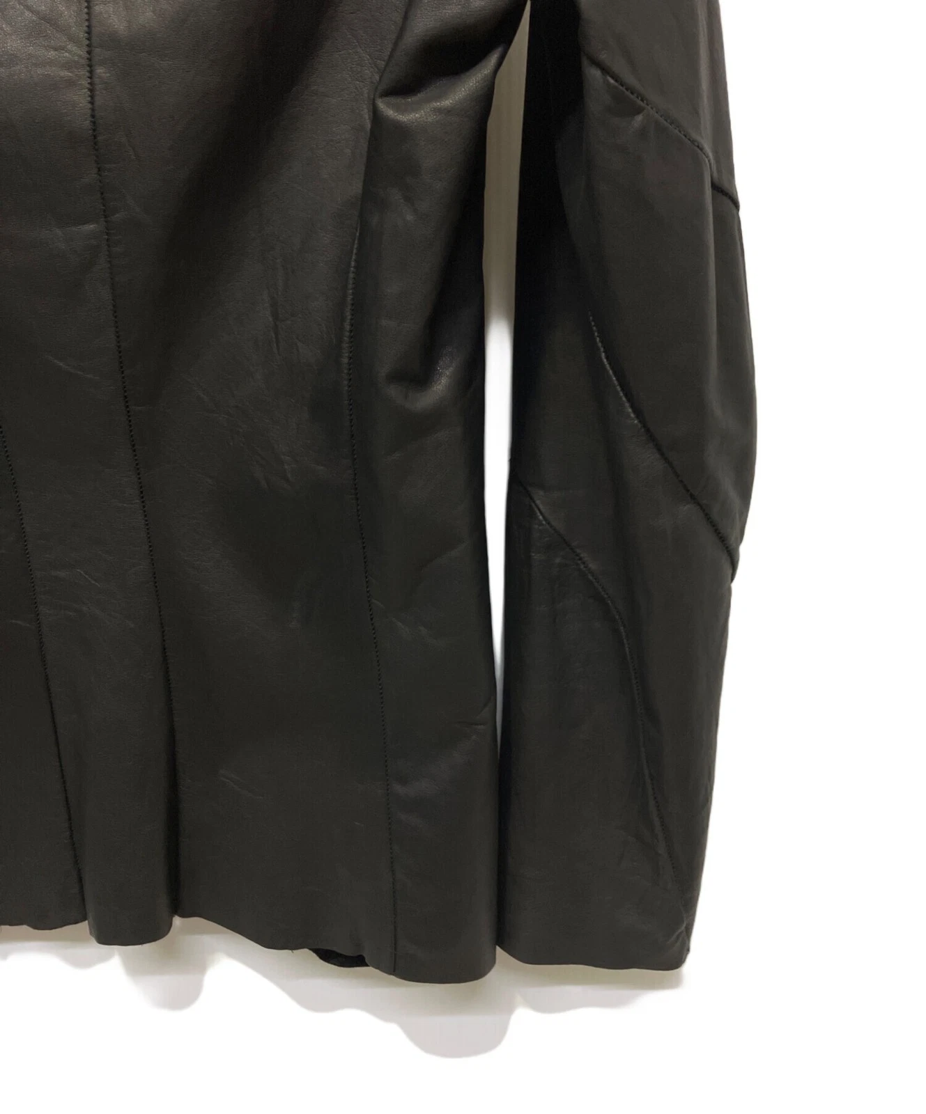 NO,NO,YES! Leather Jacket Made in Japan Men's Size S Black - product detail image 10