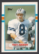 1989 Topps Traded Football #70T Troy Aikman Rookie Card