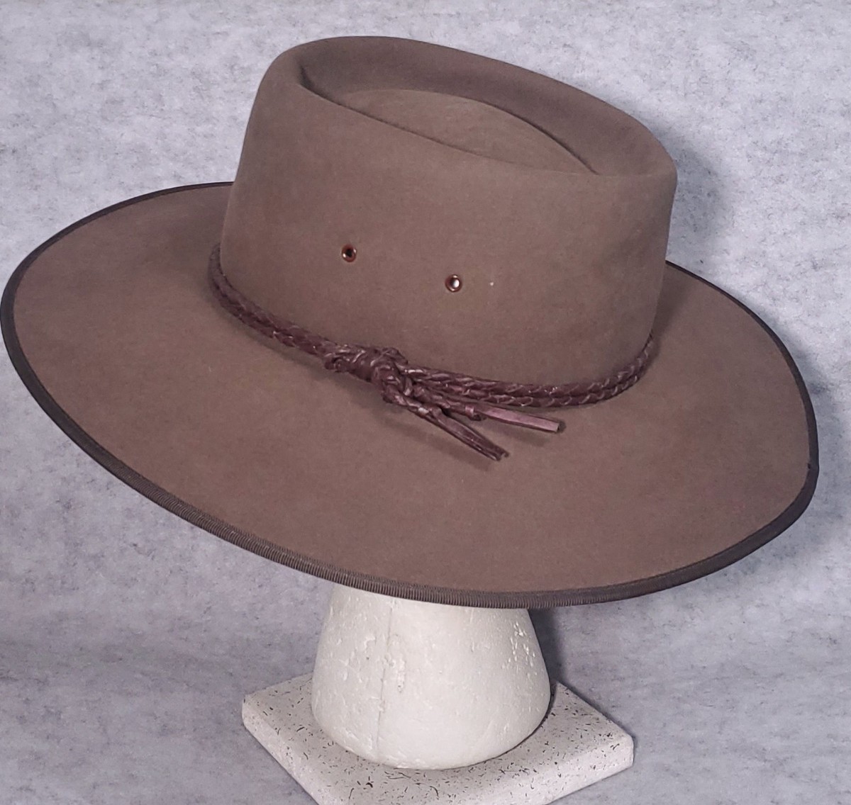 AKUBRA IMPERIAL AUSTRALIAN HAT DROVER PURE FUR FELT 57cm 7 1/8