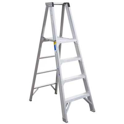 4 Ft. Aluminum Platform Step Ladder (10 Ft. Reach Height)With 375 Lb. Load Capac