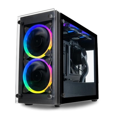 Mini ITX PC Case SFX Power Supply PCIe 4.0 Gaming PC Case Small Form Factor