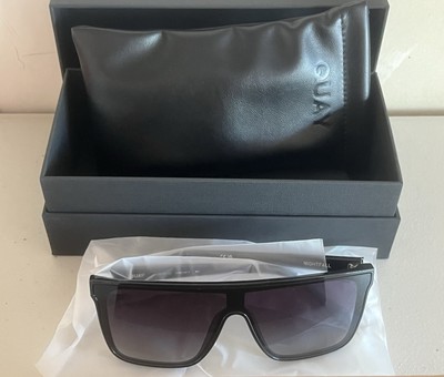 QUAY sunglasses Men & Women Nightfall Black Shield Lenses UV AUTHENTIC! NEW!