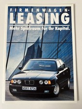 Prospekt BMW Firmenwagen-Leasing Reklame Werbung Auto Broschüre
