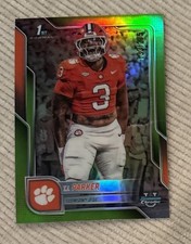2025 Bowman Chrome U TJ Parker Lime Green Refractor /275 - Clemson