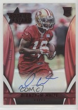 2015 Rookies & Stars Longevity Team Logo Type 35/75 DeAndrew White Auto 0c6