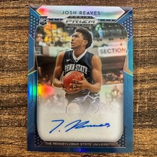 2019 Panini Prizm Draft Picks Josh Reaves Blue Prizm Auto #114 Penn State RC