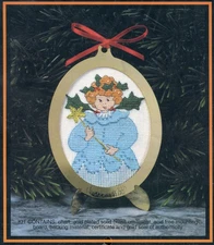 P Buckley Moss Angel 1993 Cross Stitch Christmas Ornament Kit June Grigg Designs