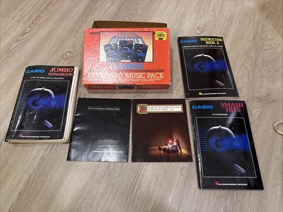 Vtg 1975 Casio Keyboard Music Pack 3 Books Hal Leonard Publishing Original Box