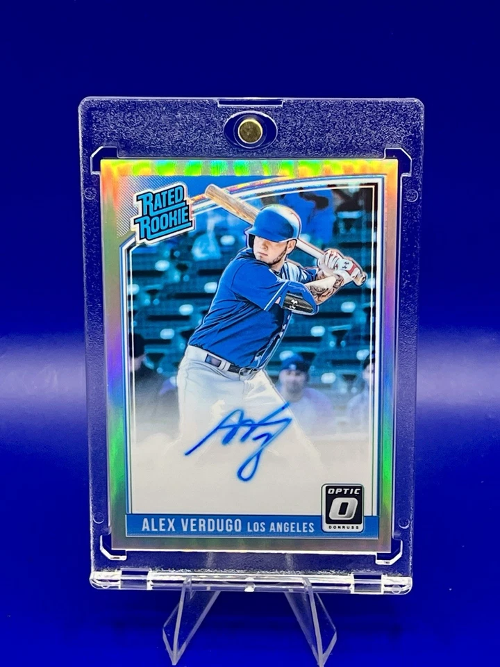 2018 Panini Donruss Optic Alex Verdugo Rated Rookie Prizm Autograph Auto - Image 2 of 4