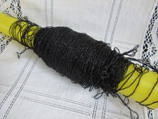 Kreinik Metallic Braid BLACK Embroidery Craft Thread 82g w/spool