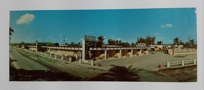 Vintage Thunderbird Motel Dania Hollywood FL Picturama Queen Size Postcard
