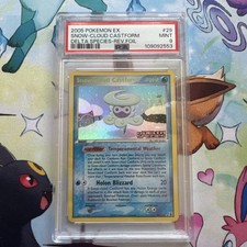 PSA 9 MINT Pokemon Snow-cloud Castform EX Delta Species Reverse Holo Rare #29 on eBay