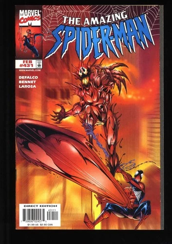 Amazing Spider-Man #431 NM 9.4 1st Cosmic Carnage! Marvel 1998