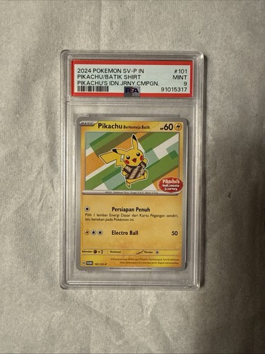 Pikachu graded PSA 8 for sale on eBay