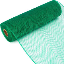 Emerald Green Mesh Ribbon,10 Inch X 30 Feet 10Yard , Christmas Ribbon for Wreath