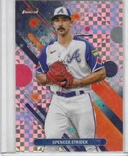 2025 Topps Finest Spencer Strider Checkerboard Refractor #12 Atlanta Braves