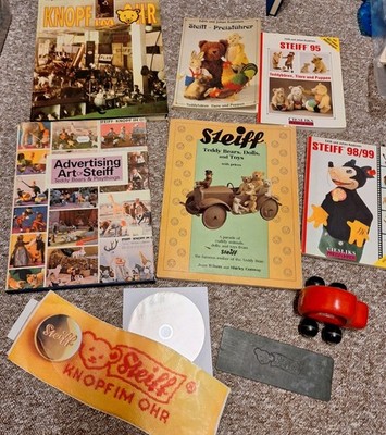 Steiff Konvolut Set Bücher Preisführer Auto Holzauto 