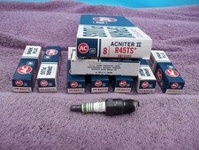 Ac Delco Gm Spark Plugs R45ts Acniter Ii 8 New In Box Ls-28