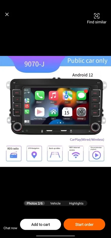 Carplay Wireless Per Vw - Immagine 2 di 4